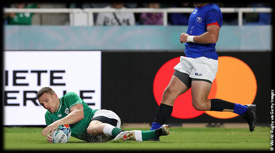 Ireland v Samoa Andrew Conway try RWC2019